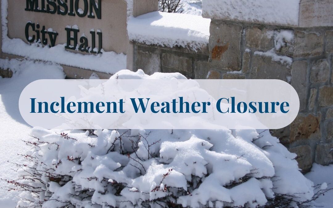 Inclement Weather Closures and Trash Service Delays – January 6, 2025